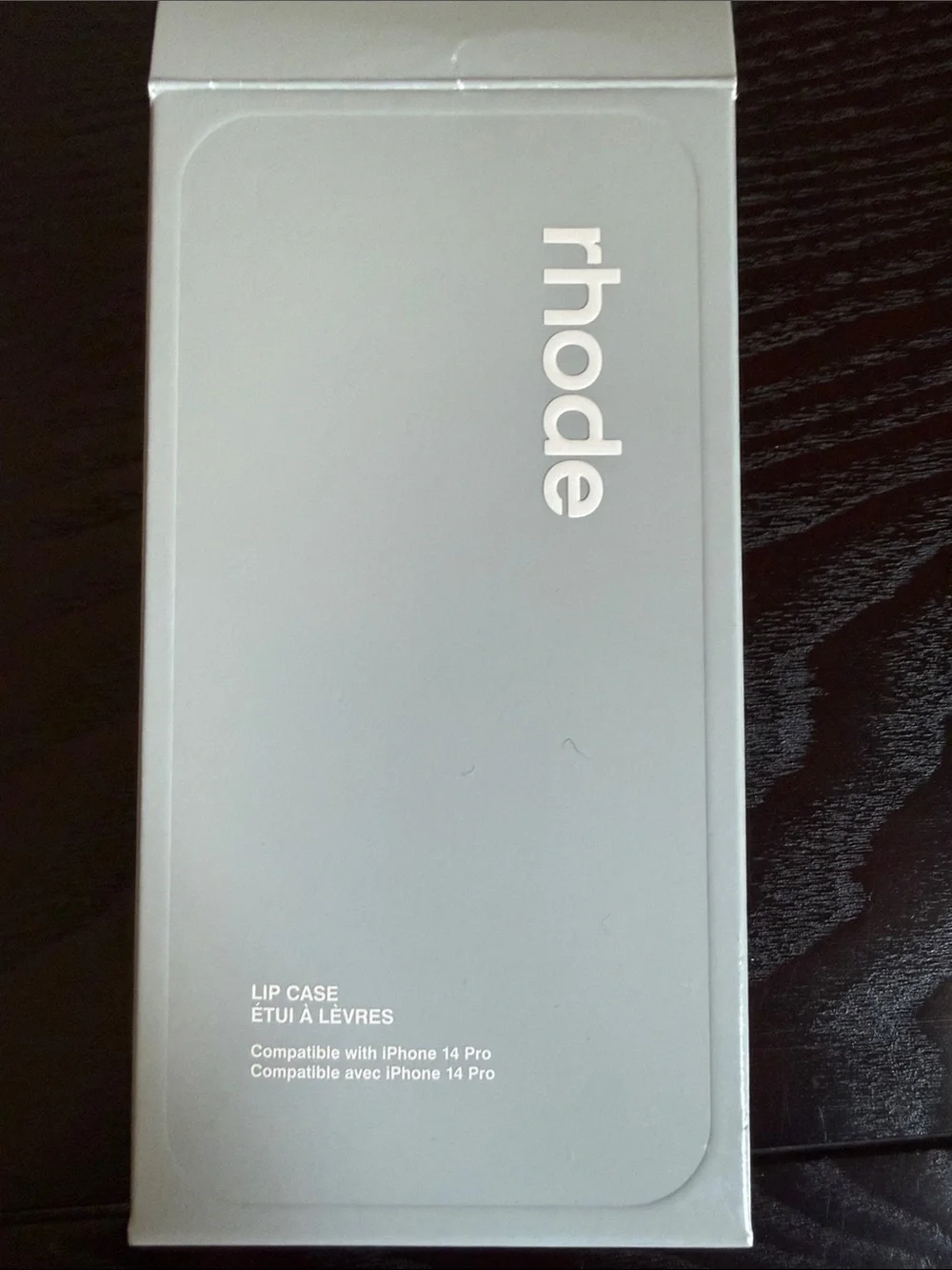RHODE Light Gray Soft-Touch iPhone Case with Integrated Grip